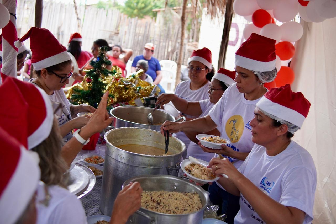 Ceia de Natal compartilhada